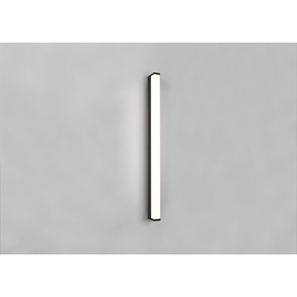 HLW LED LED Wandlamp Mat Zwart - 12W Warm Wit 2700K-3000K Waterdicht IP44 Beam Angle Verstelbaar