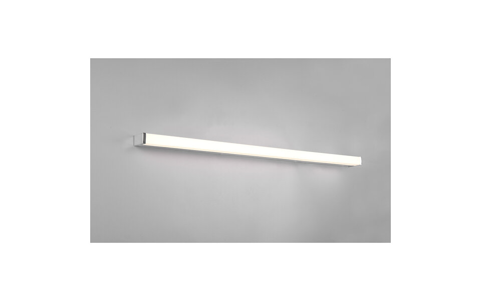 HLW LED LED Wandlamp Trion Fabian 20W Warm Wit 3000K Spatwaterdicht IP44 Mat Chroom