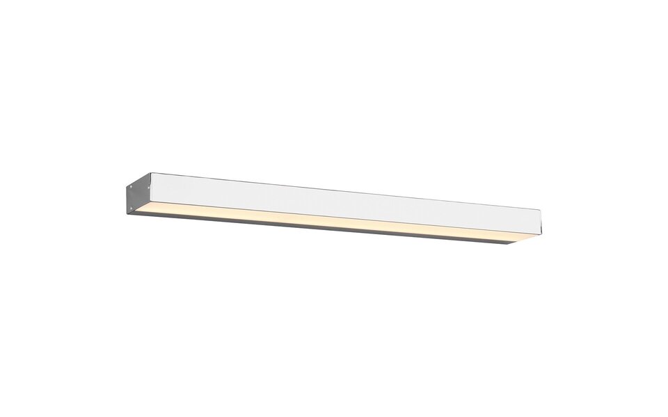 HLW LED LED Wandlamp 8W Warm Wit 3000K - Mat Chroom - Beam Angle Verstelbaar - Up & Down