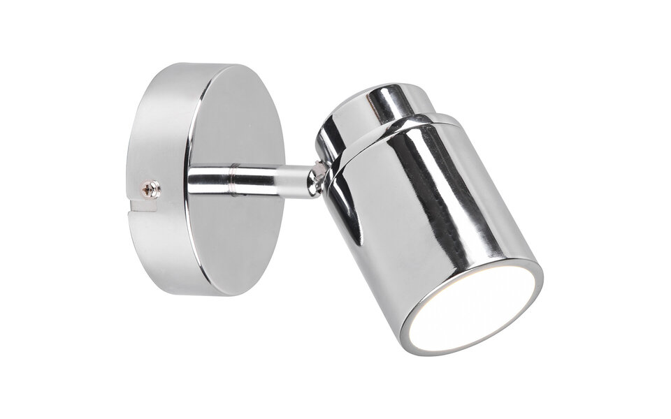 HLW LED LED Wandspot Trion Artion - GU10 Fitting, Waterdicht IP44, Mat Chroom Aluminium