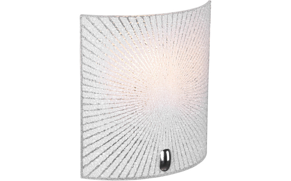 HLW LED LED Wandlamp Trion Elize - Mat Chroom Aluminium, E27 Fitting, Modern Vierkant Design