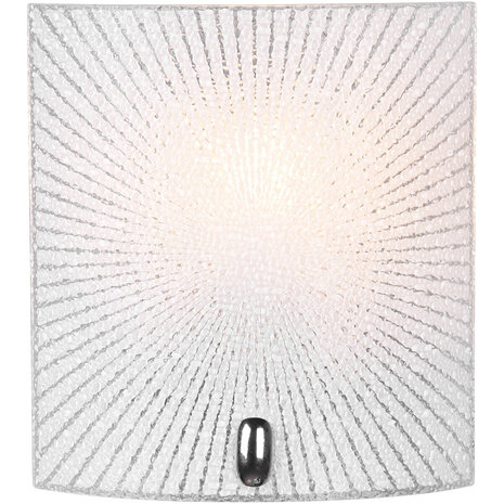 HLW LED LED Wandlamp Trion Elize - Mat Chroom Aluminium, E27 Fitting, Modern Vierkant Design