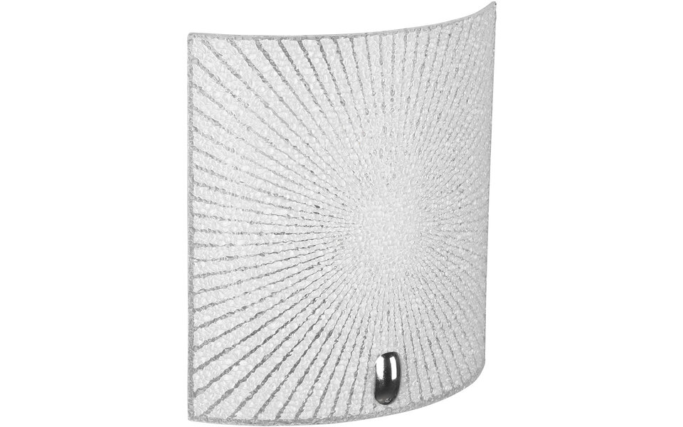 HLW LED LED Wandlamp Trion Elize - Mat Chroom Aluminium, E27 Fitting, Modern Vierkant Design