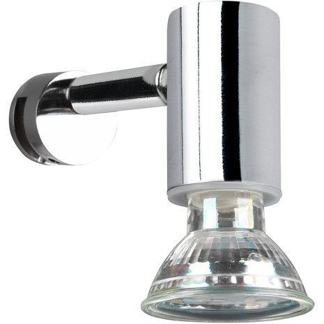 HLW LED LED Wandlamp Trion Loreno - Spatwaterdicht IP44, GU10 Fitting, Glans Chroom