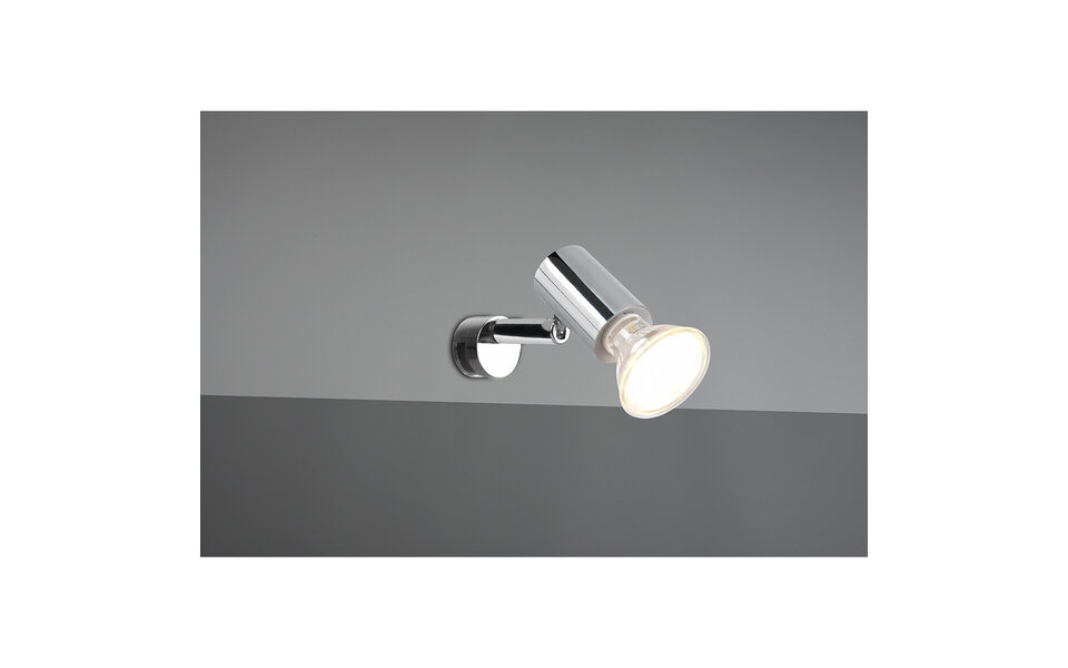 HLW LED LED Wandlamp Trion Loreno - Spatwaterdicht IP44, GU10 Fitting, Glans Chroom