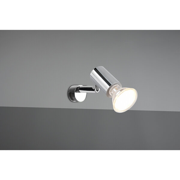 HLW LED LED Wandlamp Trion Loreno - Spatwaterdicht IP44, GU10 Fitting, Glans Chroom