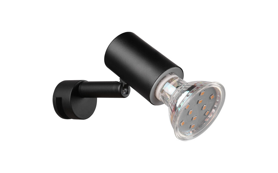 HLW LED Moderne LED Wandlamp Mat Zwart - Spatwaterdicht IP44, GU10 Fitting & Aluminium