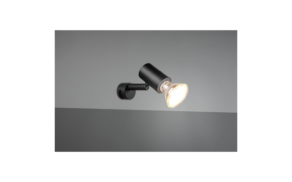 HLW LED Moderne LED Wandlamp Mat Zwart - Spatwaterdicht IP44, GU10 Fitting & Aluminium