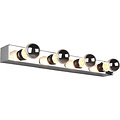 LED Wandlamp Trion Teatri - Spatwaterdicht IP44, Mat Chroom & Beam Angle Verstelbaar