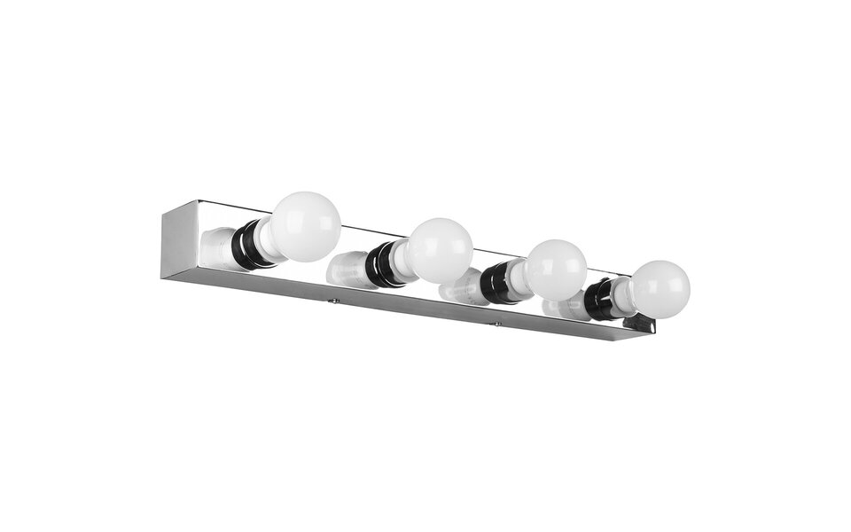 HLW LED LED Wandlamp Trion Teatri - Spatwaterdicht IP44, Mat Chroom & Beam Angle Verstelbaar