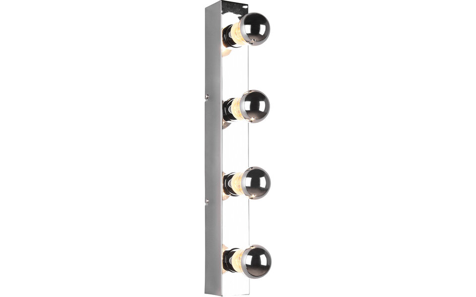 HLW LED LED Wandlamp Trion Teatri - Spatwaterdicht IP44, Mat Chroom & Beam Angle Verstelbaar