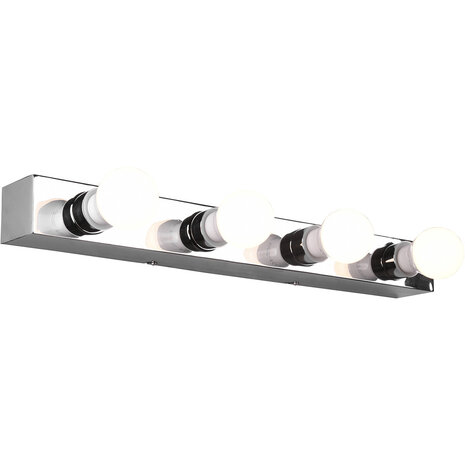 HLW LED LED Wandlamp Trion Teatri - Spatwaterdicht IP44, Mat Chroom & Beam Angle Verstelbaar