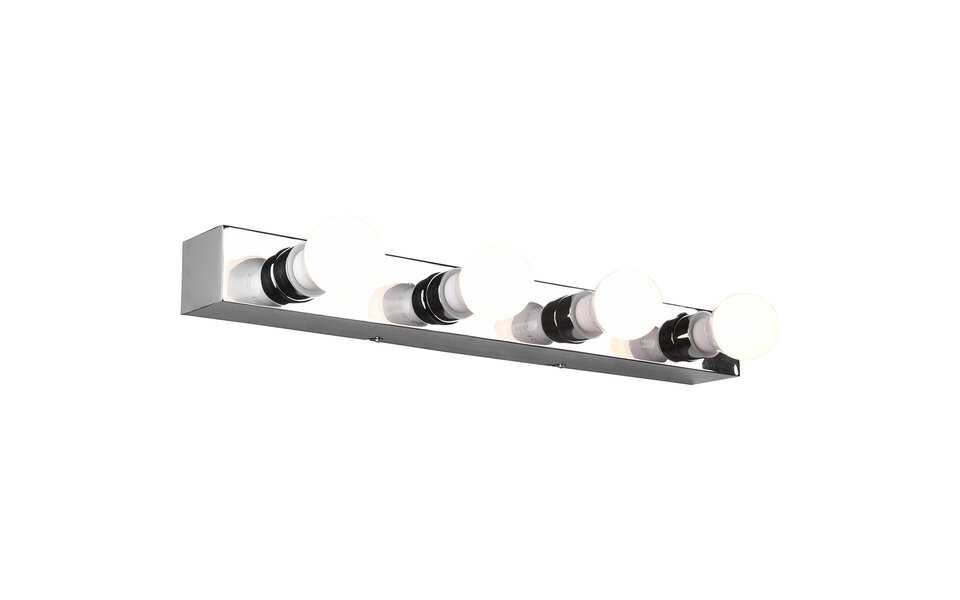 HLW LED LED Wandlamp Trion Teatri - Spatwaterdicht IP44, Mat Chroom & Beam Angle Verstelbaar