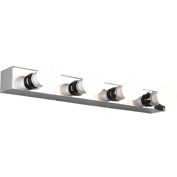 HLW LED LED Wandlamp Trion Teatri - Spatwaterdicht IP44, Mat Chroom & Beam Angle Verstelbaar