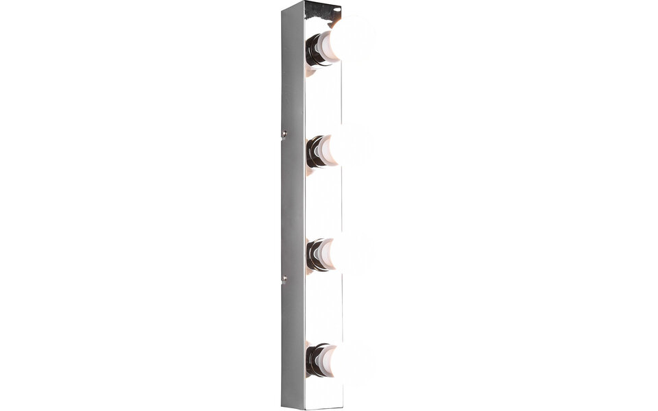 HLW LED LED Wandlamp Trion Teatri - Spatwaterdicht IP44, Mat Chroom & Beam Angle Verstelbaar