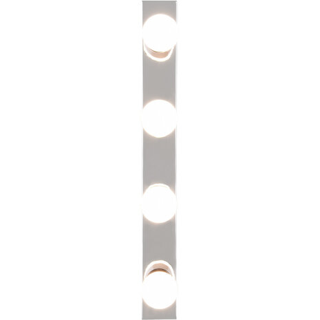 HLW LED LED Wandlamp Trion Teatri - Spatwaterdicht IP44, Mat Chroom & Beam Angle Verstelbaar