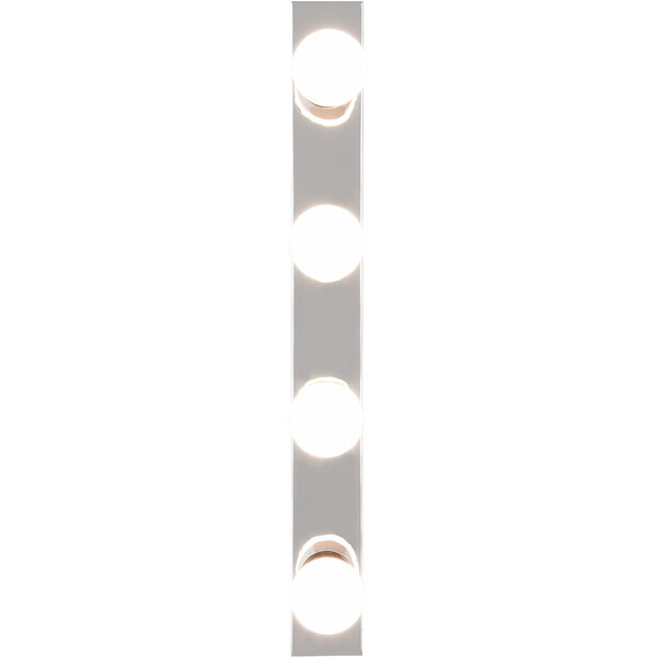 HLW LED LED Wandlamp Trion Teatri - Spatwaterdicht IP44, Mat Chroom & Beam Angle Verstelbaar
