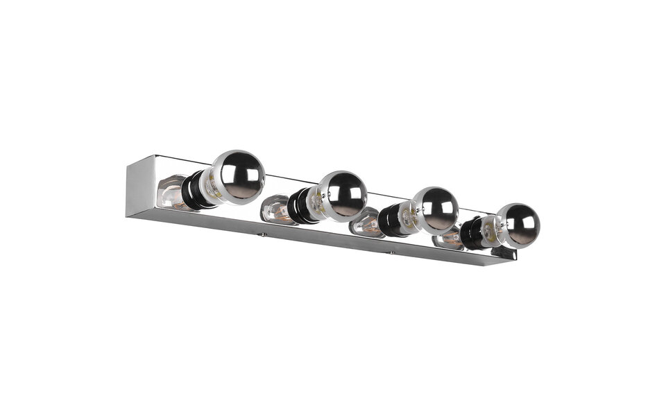 HLW LED LED Wandlamp Trion Teatri - Spatwaterdicht IP44, Mat Chroom & Beam Angle Verstelbaar