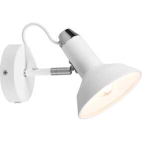 LED wandlamp | Max. 10W | Mat wit | E14 | Rond | Aluminium LED wandlamp | Max. 10W | Mat wit | E14 | Rond | Aluminium