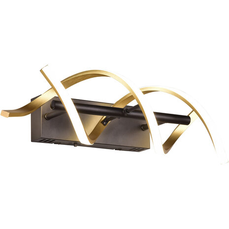 Trion Sarina 22W Dimbare LED Wandlamp - Mat Gouden Aluminium & Verstelbare Beam Angle