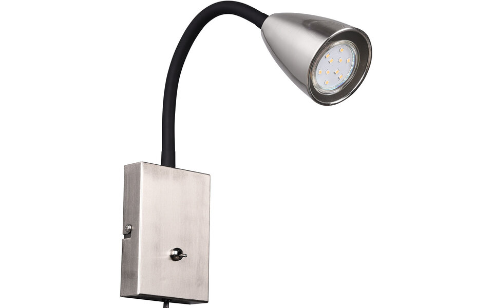 HLW LED Moderne LED Wandspot met GU10 Fitting, Verstelbare Beam Angle & Mat Nikkel Design HLW LED Moderne LED Wandspot met GU10 Fitting, Verstelbare Beam Angle & Mat Nikkel Design