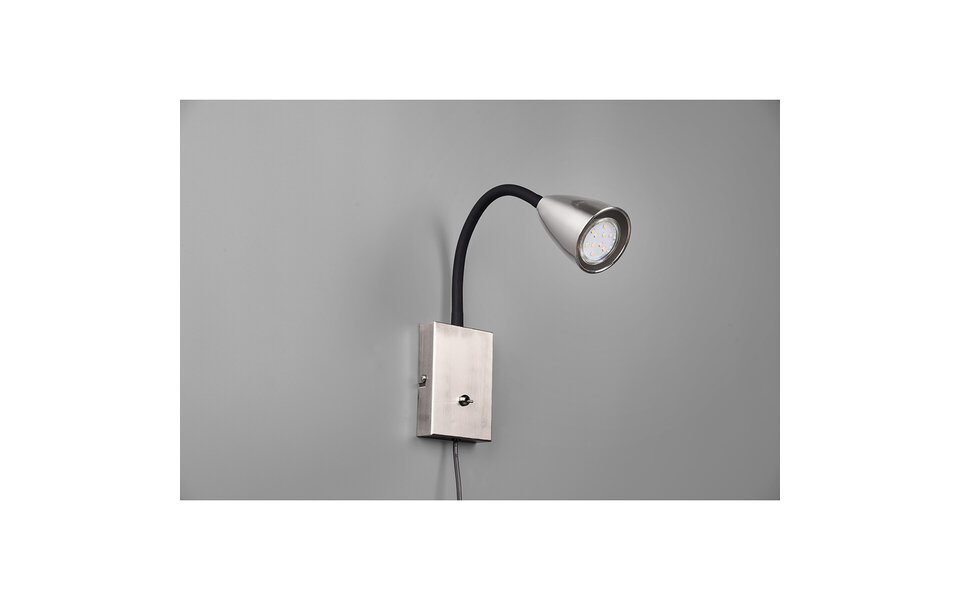 HLW LED Moderne LED Wandspot met GU10 Fitting, Verstelbare Beam Angle & Mat Nikkel Design HLW LED Moderne LED Wandspot met GU10 Fitting, Verstelbare Beam Angle & Mat Nikkel Design