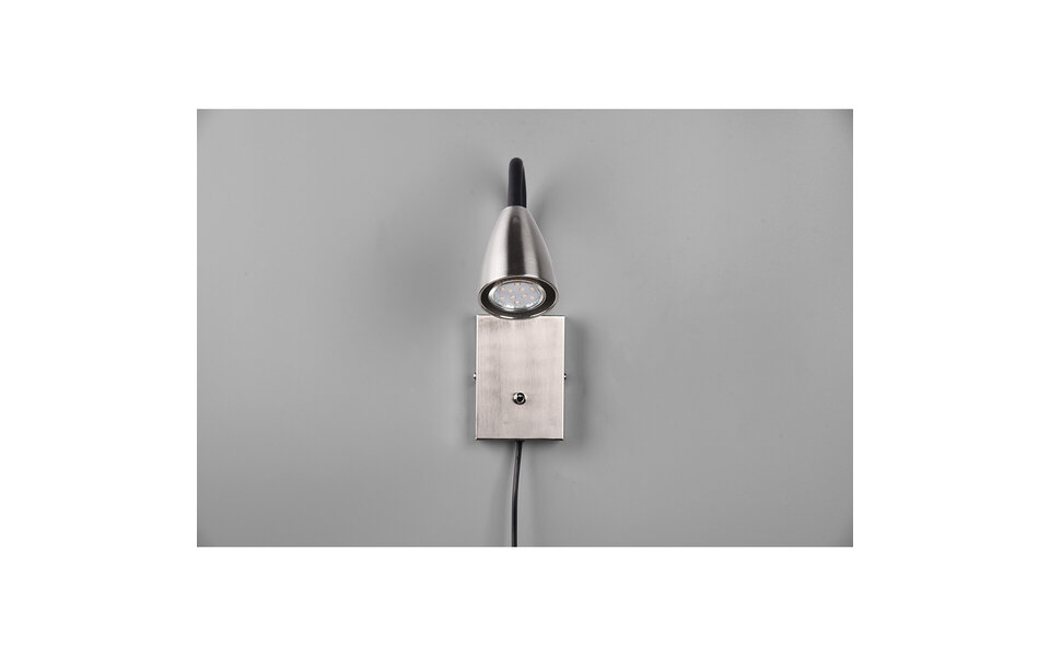 HLW LED Moderne LED Wandspot met GU10 Fitting, Verstelbare Beam Angle & Mat Nikkel Design HLW LED Moderne LED Wandspot met GU10 Fitting, Verstelbare Beam Angle & Mat Nikkel Design