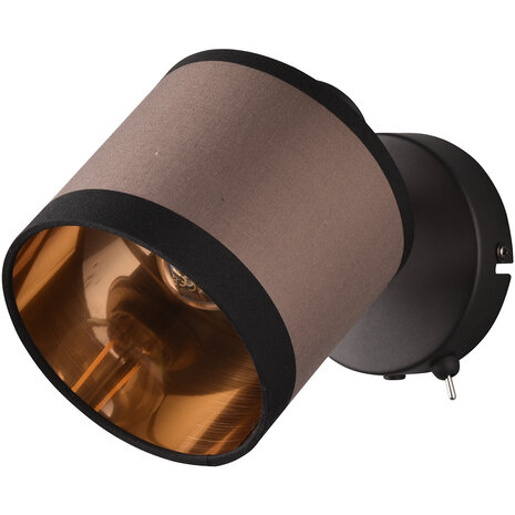 HLW LED LED Wandlamp Mat Zwart - Stijlvolle Metalen Vloerlamp met E14 & LED Lamp