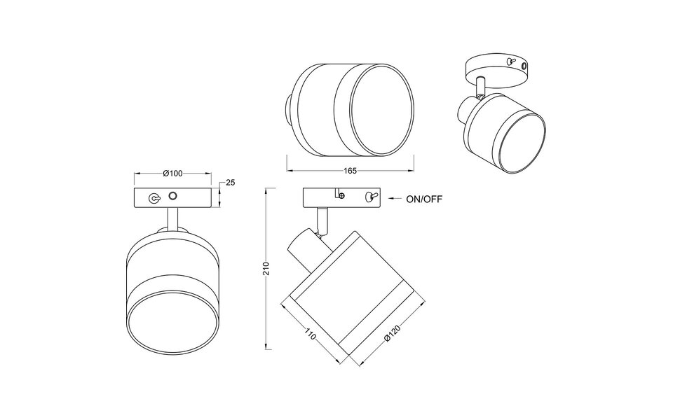 HLW LED LED Wandlamp Mat Zwart - Stijlvolle Metalen Vloerlamp met E14 & LED Lamp