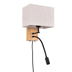 LED wandlamp | 28W | Hout/Wit | 2-punts | E27 | Kantelbaar LED wandlamp | 28W | Hout/Wit | 2-punts | E27 | Kantelbaar
