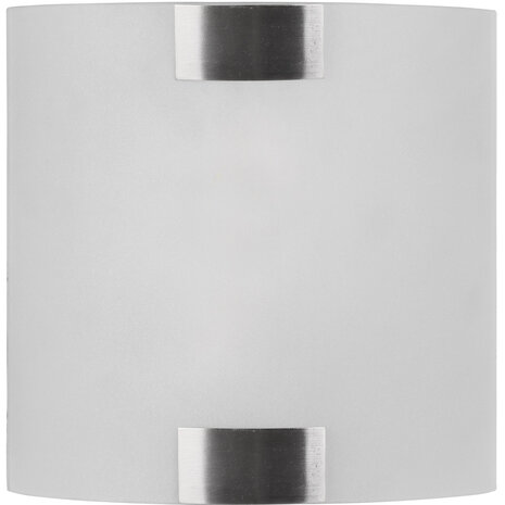 HLW LED LED Wandlamp Mat Nikkel - Strak Vierkant Metalen Design & E27 Fitting HLW LED LED Wandlamp Mat Nikkel - Strak Vierkant Metalen Design & E27 Fitting