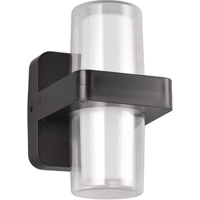 LED wandlamp | 3.5W x2 (7W) | 3000K | Up&Down | Mat zwart LED wandlamp | 3.5W x2 (7W) | 3000K | Up&Down | Mat zwart