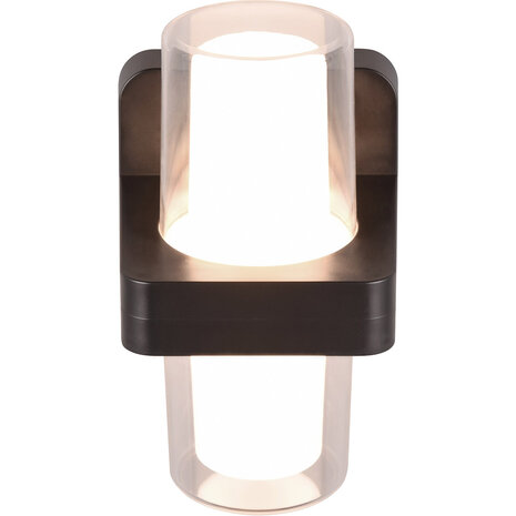 HLW LED LED Wandlamp Mat Zwart - 2 Lichtpunten, Warm Wit 3000K, 3.5W LED Wandlamp HLW LED LED Wandlamp Mat Zwart - 2 Lichtpunten, Warm Wit 3000K, 3.5W LED Wandlamp