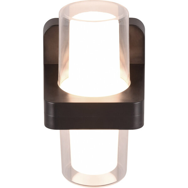 HLW LED LED Wandlamp Mat Zwart - 2 Lichtpunten, Warm Wit 3000K, 3.5W LED Wandlamp HLW LED LED Wandlamp Mat Zwart - 2 Lichtpunten, Warm Wit 3000K, 3.5W LED Wandlamp