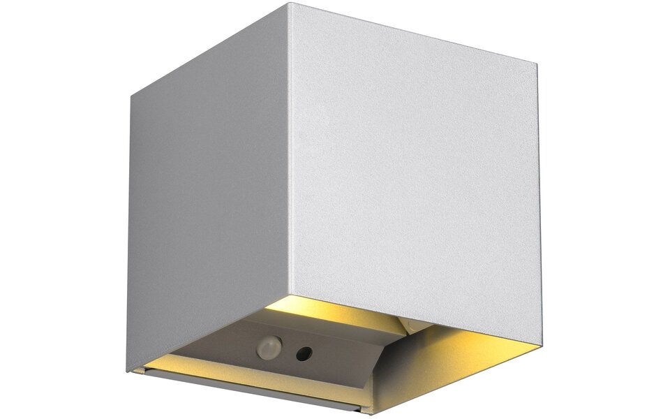 HLW LED LED Wandlamp met Sensor 5W – Warm Wit 3000K – Titaan Metalen Tuinverlichting HLW LED LED Wandlamp met Sensor 5W – Warm Wit 3000K – Titaan Metalen Tuinverlichting