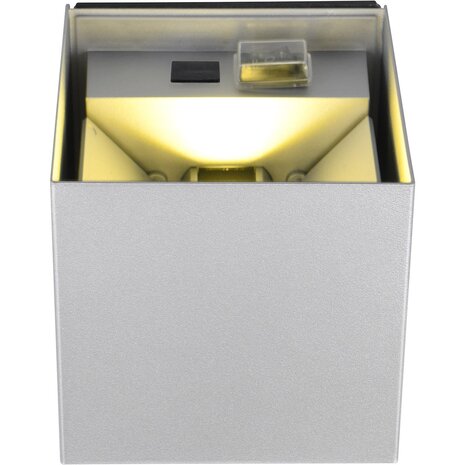 HLW LED LED Wandlamp met Sensor 5W – Warm Wit 3000K – Titaan Metalen Tuinverlichting