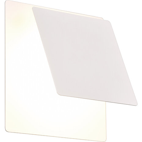 HLW LED LED Wandlamp Mat Wit | 6W LED, Warm Wit 2700K–3000K | Metalen Vloerlamp