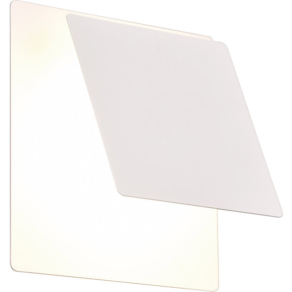 HLW LED LED Wandlamp Mat Wit | 6W LED, Warm Wit 2700K–3000K | Metalen Vloerlamp