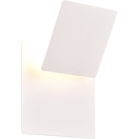 HLW LED LED Wandlamp Mat Wit | 6W LED, Warm Wit 2700K–3000K | Metalen Vloerlamp