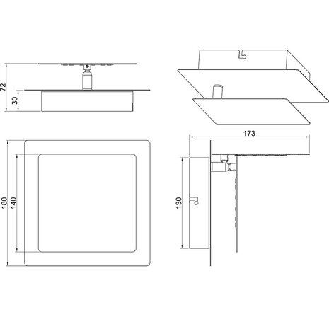 HLW LED LED Wandlamp Mat Wit | 6W LED, Warm Wit 2700K–3000K | Metalen Vloerlamp