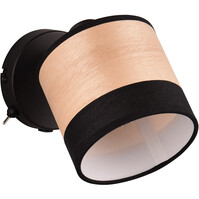 LED wandlamp | 10W | Mat zwart | E14 | Metaal | Aan/uit