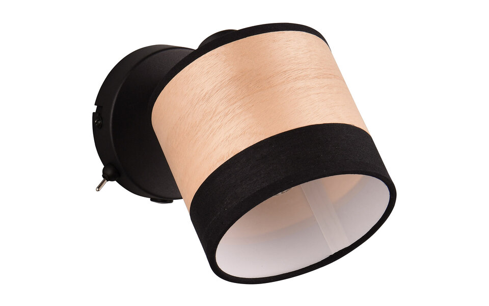 HLW LED Moderne LED Wandlamp Mat Zwart - Metalen Vloerlamp met E14 Fitting