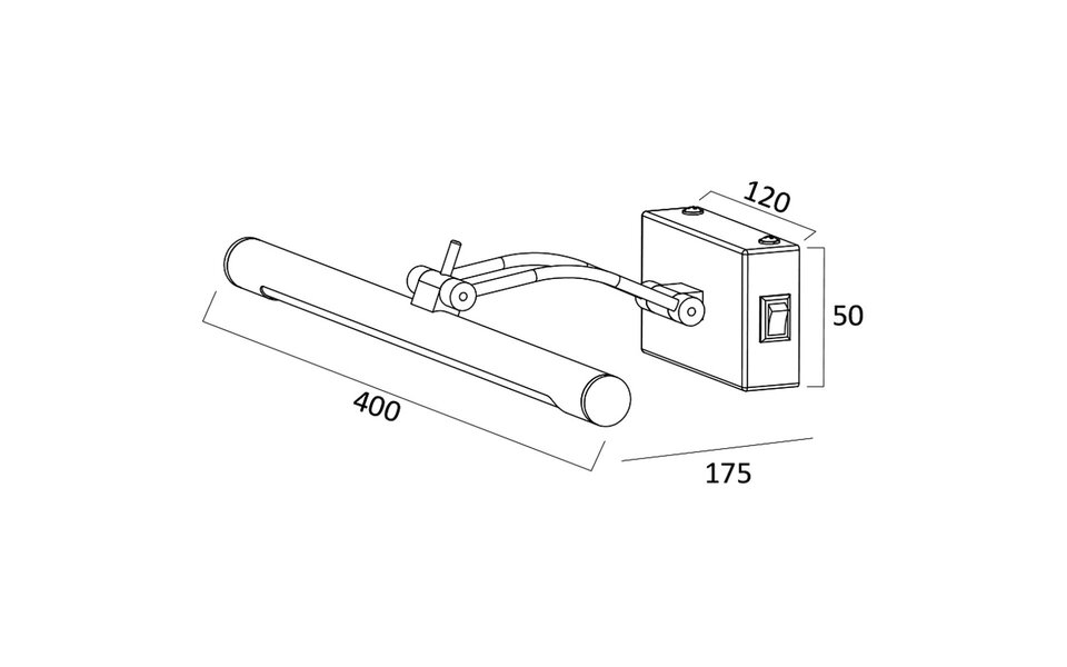 HLW LED Verstelbare LED Vloerlamp 8W met neutraal wit licht - Witte & Gouden Vloerlamp