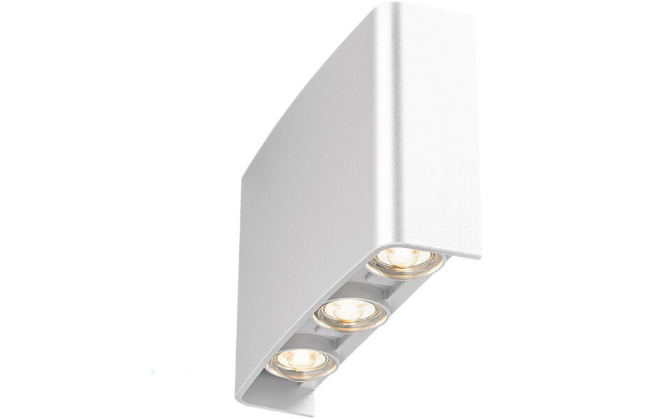 HLW LED Waterdichte LED Wandlamp Brinton Victo - 6W, IP65, Beam Angle Verstelbaar, Koud Wit 6000K