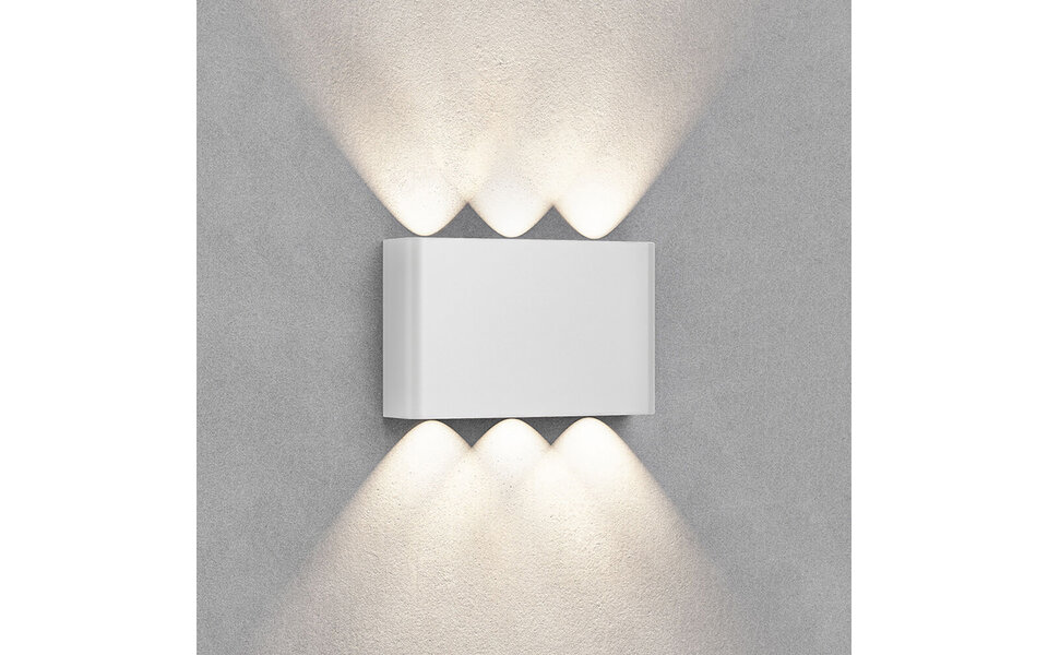 HLW LED Waterdichte LED Wandlamp Brinton Victo - 6W, IP65, Beam Angle Verstelbaar, Koud Wit 6000K