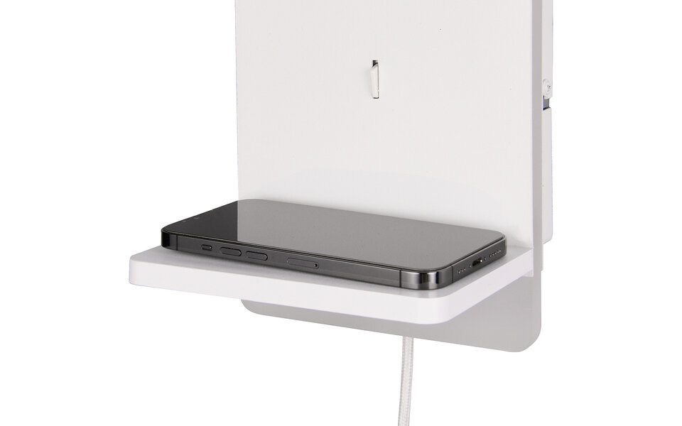 HLW LED LED Wandlamp Dimbaar Warm Wit 2700K–3000K - Mat Wit Metalen Vloerlamp