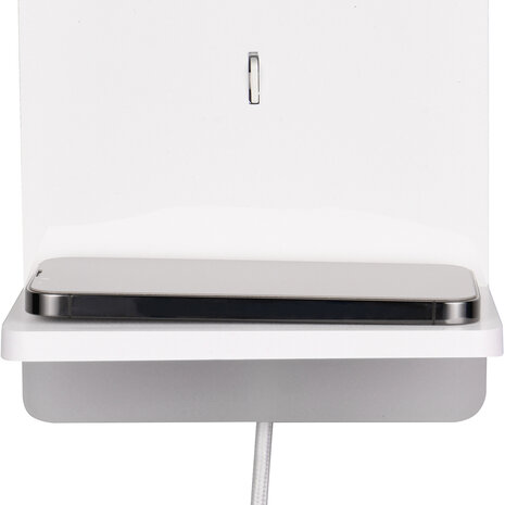 HLW LED LED Wandlamp Dimbaar Warm Wit 2700K–3000K - Mat Wit Metalen Vloerlamp