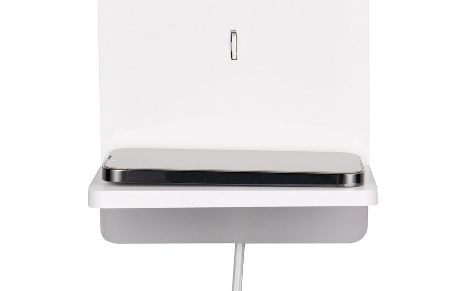 HLW LED LED Wandlamp Dimbaar Warm Wit 2700K–3000K - Mat Wit Metalen Vloerlamp