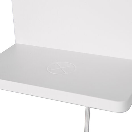 HLW LED LED Wandlamp Dimbaar Warm Wit 2700K–3000K - Mat Wit Metalen Vloerlamp