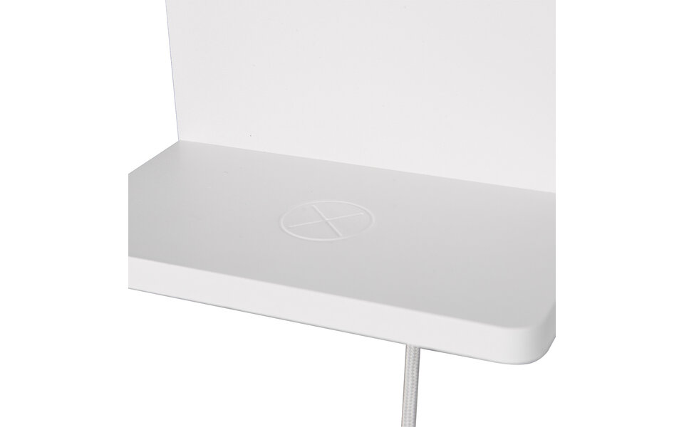 HLW LED LED Wandlamp Dimbaar Warm Wit 2700K–3000K - Mat Wit Metalen Vloerlamp